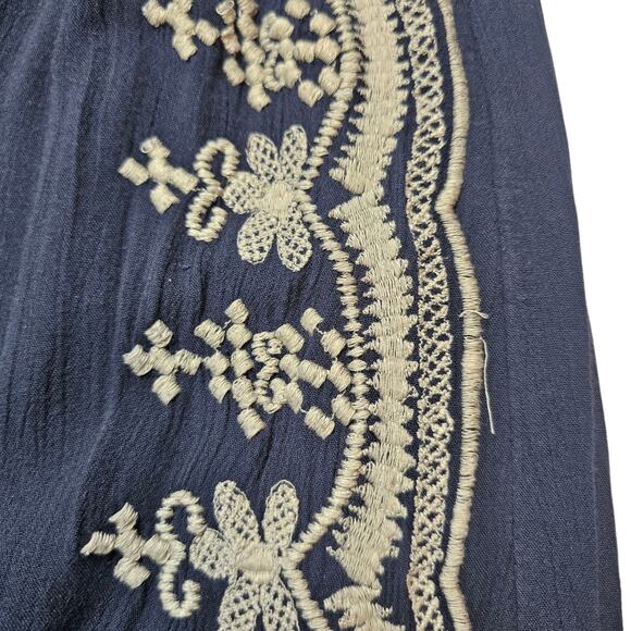 Sundance Bon Voyage Culottes Embroidered Boho Wide Leg Pants Size S - Picture 7 of 9